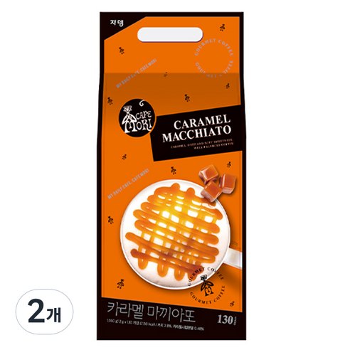 쟈뎅 까페모리 카라멜 마끼아또 커피믹스, 12g, 130개입, 2개