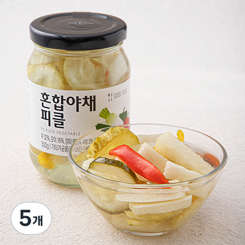 정성식품 혼합야채 피클, 300g, 5개