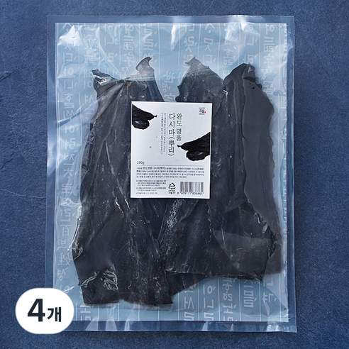 주일 완도 명품 다시마 뿌리, 4개, 100g