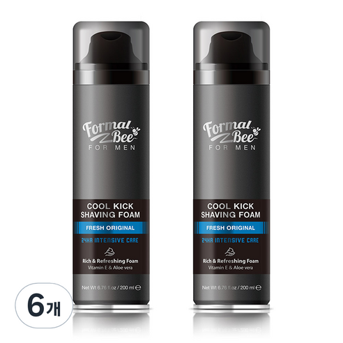 포멀비 포맨 쿨킥 쉐이빙 폼 후레쉬 오리지널, 200ml, 6개