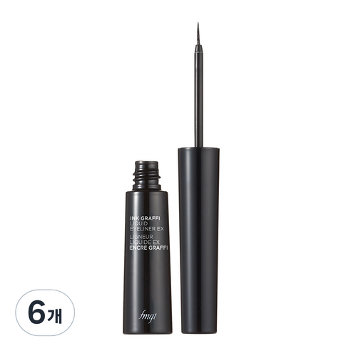 더페이스샵 fmgt 잉크그라피 리퀴드 라이너 EX 5.5g, 01 딥블랙, 6개