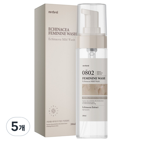 메르헨트 에키네시아 마일드 여성청결제, 200ml, 5개
