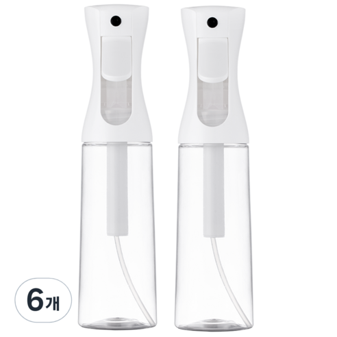 아브카 압축 안개분사 스프레이 공병 300ml, 투명, 6개