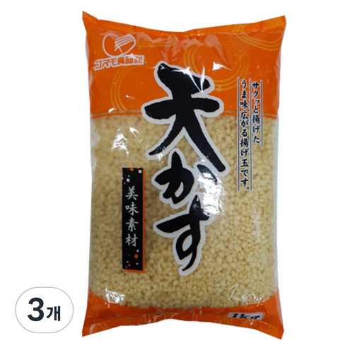코스모 텐까스 티비 튀김식품, 1kg, 3개