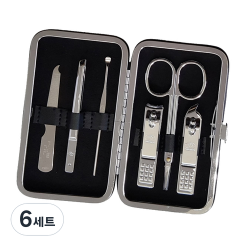 777 간편형 손톱깎이 6종세트, 6세트