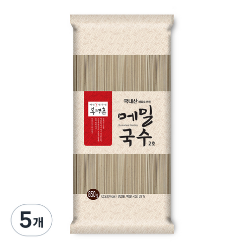 봉평촌 메밀국수 2호, 850g, 5개