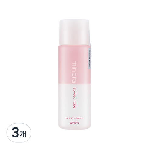 어퓨 미네랄 립앤아이 리무버 스윗로즈, 100ml, 3개