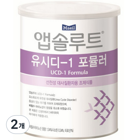 앱솔루트 유시디1 포뮬러, 350g, 2개 유시민신간