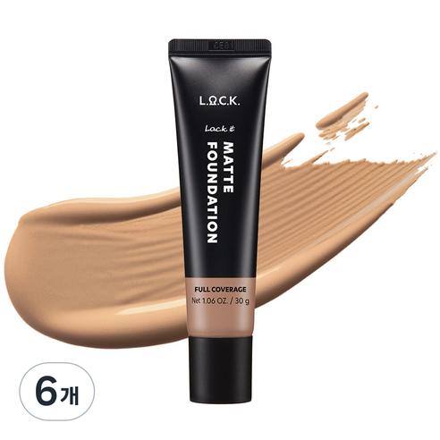 락컬러 락 잇 매트 파운데이션 30g, 6개, 05 허니