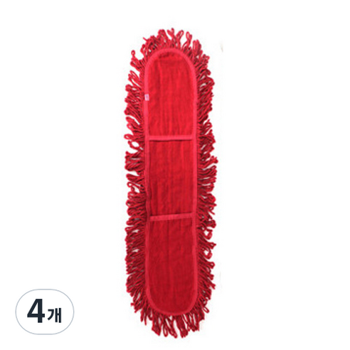 월드크린 리스킹 적색 다용도걸레 90cm, 4개