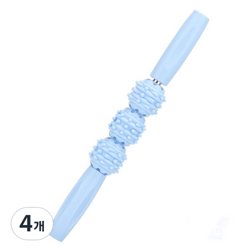 피어니스트 종아리 롤러 스틱 33cm, 블루, 4개