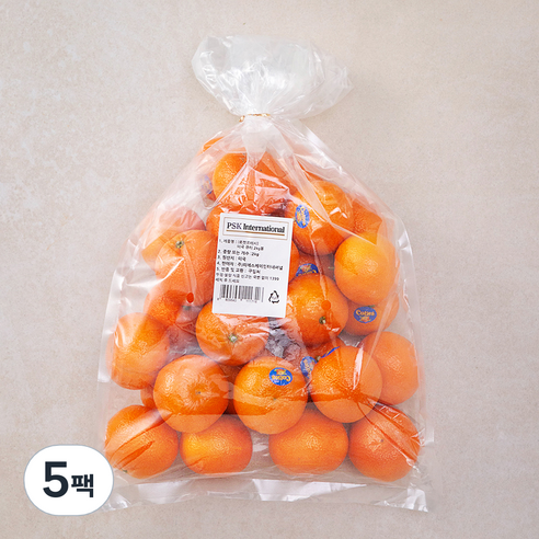 미국산 큐티 만다린, 2kg, 5팩