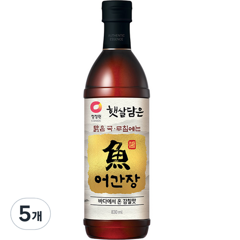 청정원 어간장, 5개, 830ml