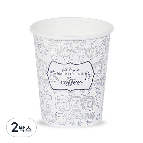 더빈썸 피플 종이컵 300ml, 300개입, 2개