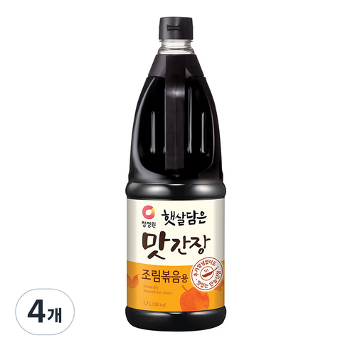 청정원 햇살담은 맛간장 조림볶음용, 1.7L, 4개