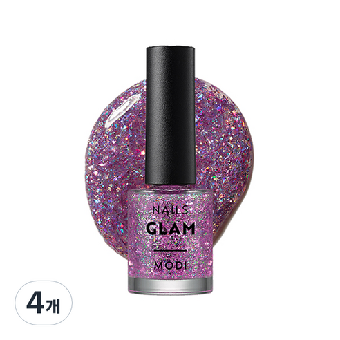 에뛰드 모디 글램 네일즈 9ml, 115호 멀버리가넷, 4개