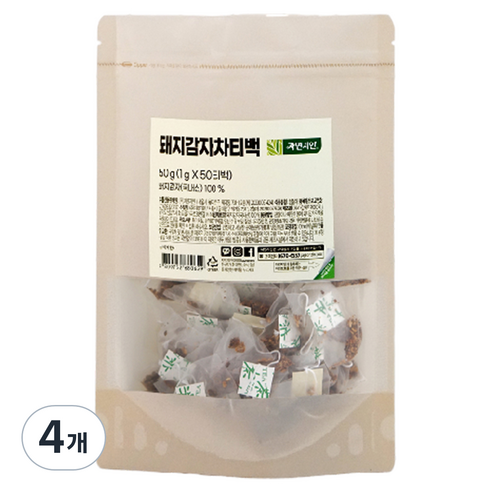 자연지인 돼지감자차 삼각티백, 1g, 50개입, 4개