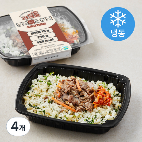 라온콕 단백짱 소불고기 덮밥 (냉동), 270g, 4개