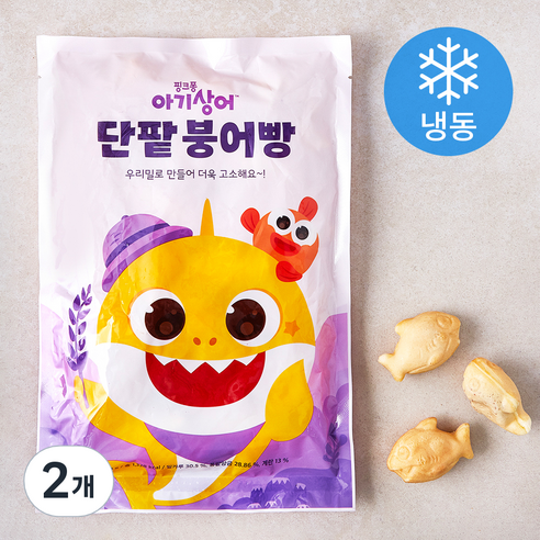 핑크퐁 아기상어 단팥 붕어빵 (냉동), 500g, 2개
