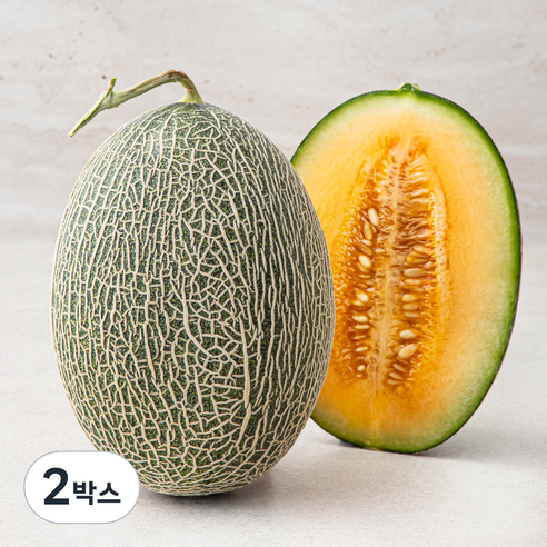 아주마 산지직송 고령 그린 하미과 메론, 1.1kg, 2박스