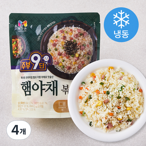 주부구단 햄야채볶음밥 (냉동), 210g, 4개