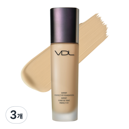 브이디엘 엑스퍼트 퍼펙트 핏 파운데이션 30ml, V03, 3개