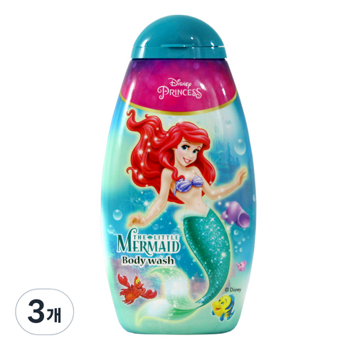 디즈니 인어공주 바디워시, 300ml, 3개