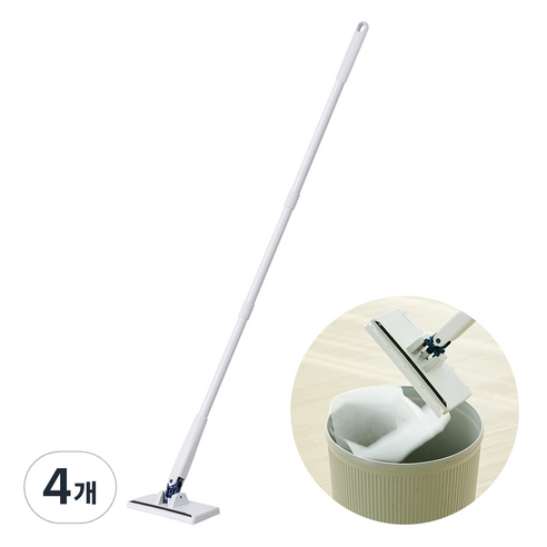 코멧 홈 원터치 청소포 밀대걸레, 4개