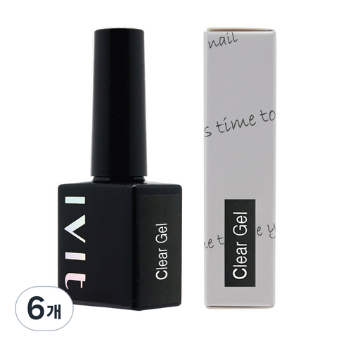 아이빛 베러톤 젤네일 클리어젤, 6개, 10ml