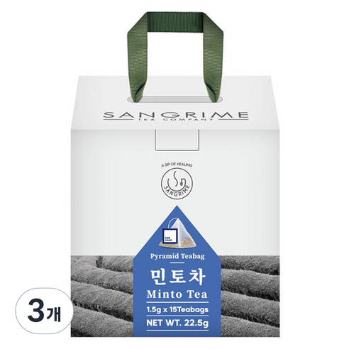 산그리메 수국 현미 삼각티백 민토차 + 선물용패키지, 3개, 15개입, 1.5g