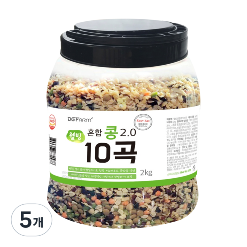 대구농산 웰빙 혼합콩 2.0 10곡, 2kg, 5개