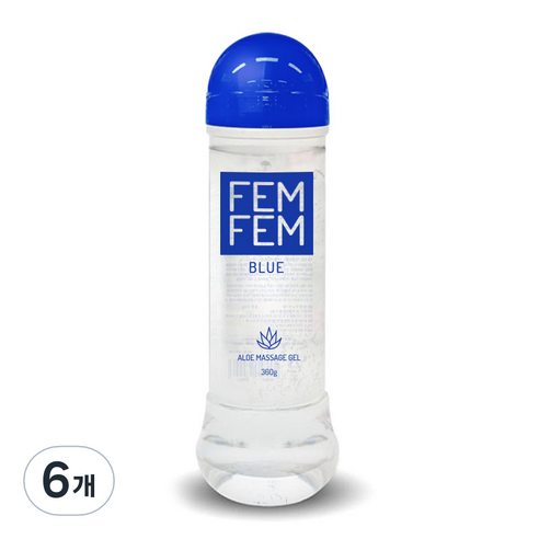 펨펨 블루 알로에 마사지 젤, 360g, 6개