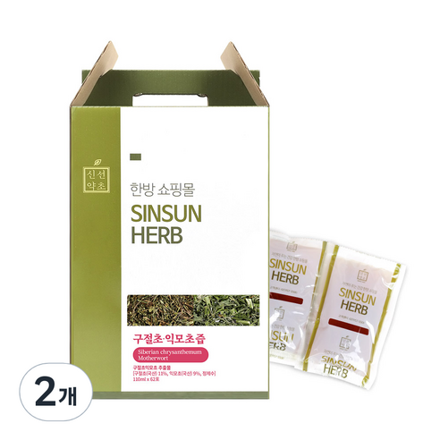 신선약초 국산 구절초익모초즙 62포, 6820ml, 2개