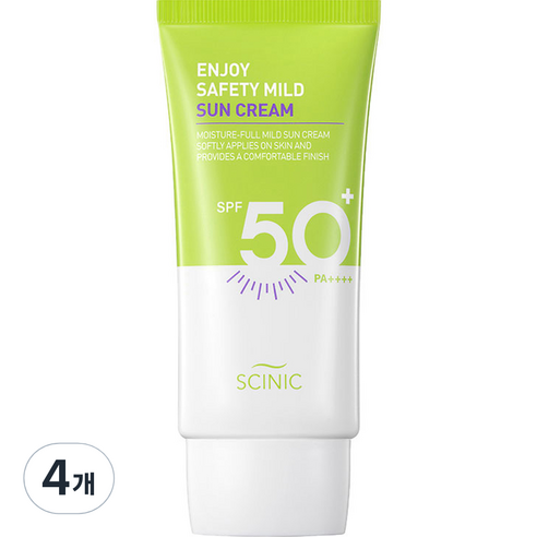 싸이닉 엔조이 세이프티 마일드 선크림, 50ml, 4개