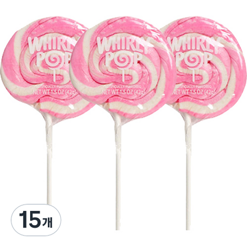 휘리팝 버블껌향 막대사탕, 42g, 15개