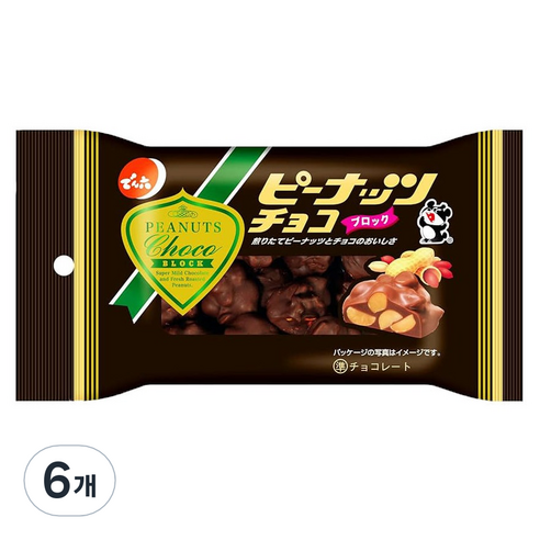 덴로쿠 피넛 초코, 40g, 6개