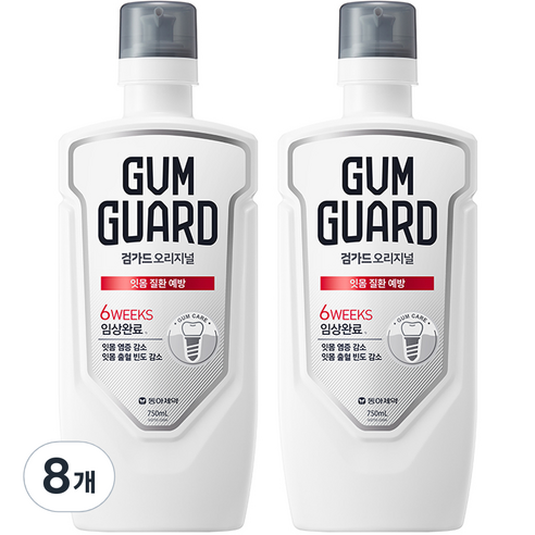 검가드 오리지널 구강청결제, 750ml, 8개