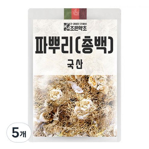 조은약초 파뿌리 총백, 200g, 5개