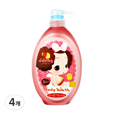 뚱 베이비 바디워시, 750ml, 4개