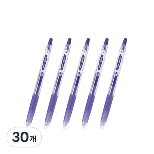 파이롯트 주스 젤잉크펜 0.38mm LJU-10UF, 바이올렛, 30개