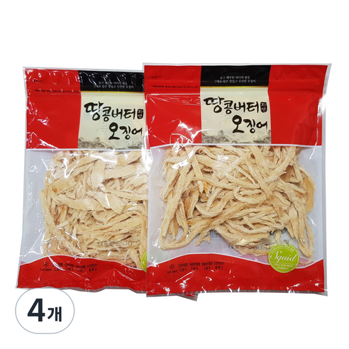 땅콩버터 오징어, 200g, 4개