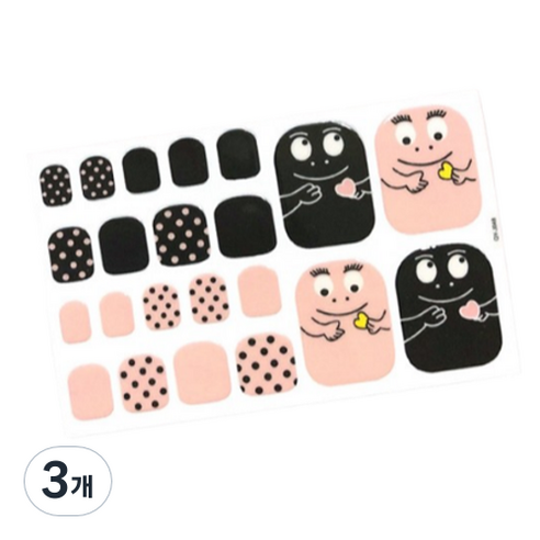 블루코지 느낌 좋은 이쁜 패디팁 스티커, 3개, Type 15