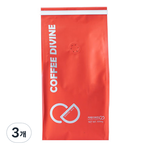 커피디바인 퍼펙트블렌드 원두커피, 핸드드립, 500g, 3개