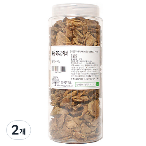 행복약초 볶은 돼지감자차, 400g, 2개