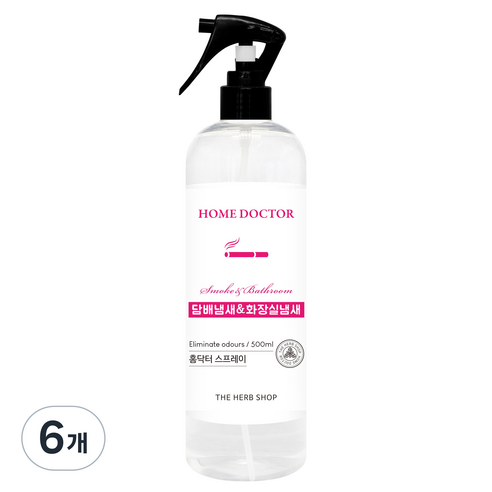 홈닥터 룸 스프레이 탈취제, 500ml, 6개