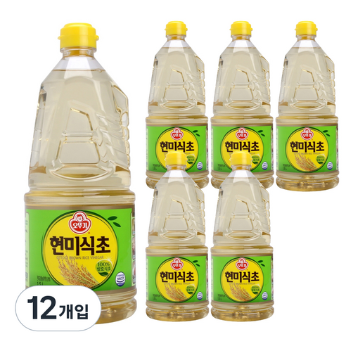 오뚜기 현미식초, 1.5L, 12개