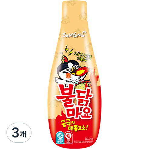 삼양 불닭마요 소스, 250g, 3개