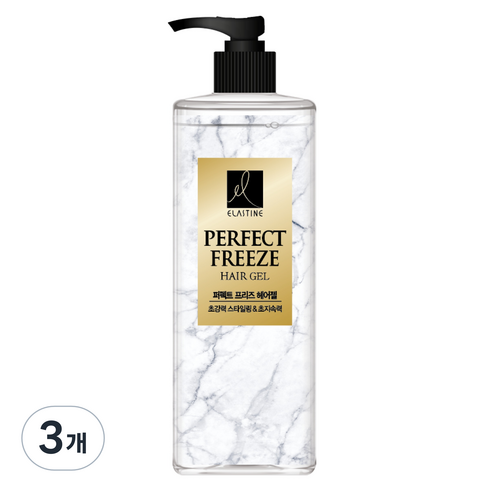 엘라스틴 퍼펙트 프리즈 헤어젤, 450ml, 3개