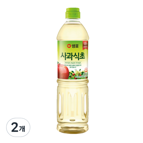 샘표 합성향 없는 사과식초, 900ml, 2개