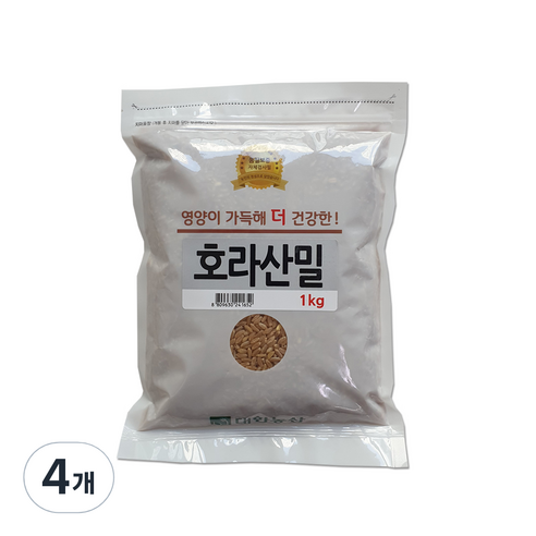 대한농산 호라산밀, 4개, 1kg